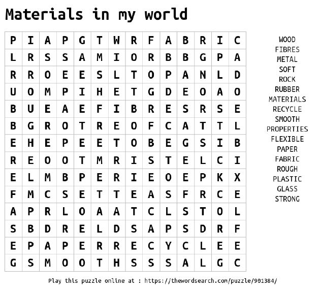 Unlocking science word search 